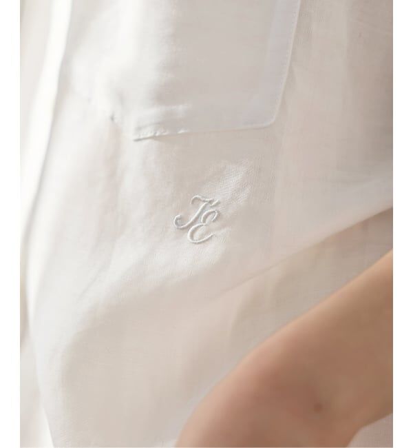 IENA「《一部カラーWEB限定》ラミーリヨセルバンドカラーシャツ」|シャツ・ブラウス|