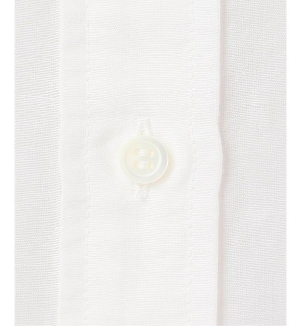 IENA「《一部カラーWEB限定》ラミーリヨセルバンドカラーシャツ」|シャツ・ブラウス|