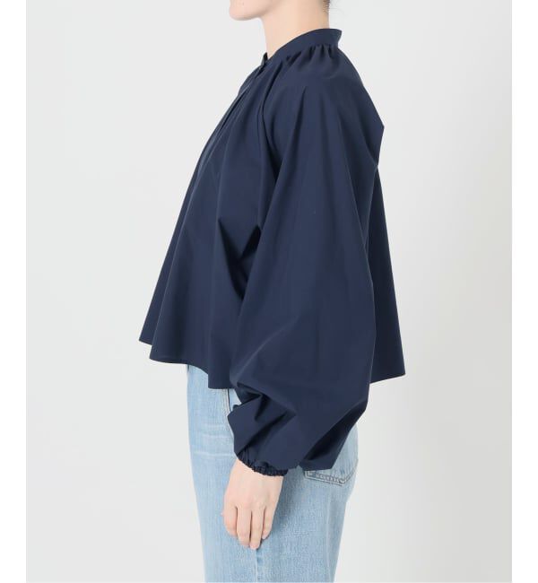 IENA「《予約》バンドカラーボリュームブラウス」|シャツ・ブラウス|