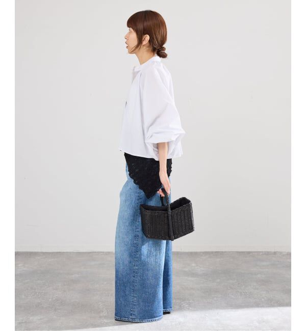 IENA「《予約》バンドカラーボリュームブラウス」|シャツ・ブラウス|