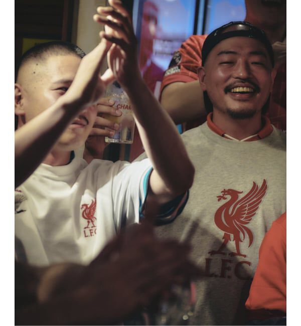 Liverpool FC「【Liverpool FC / リバプール FC】VINTAGE FLOCKING PRINT Tシャツ」|Tシャツ・カットソー|