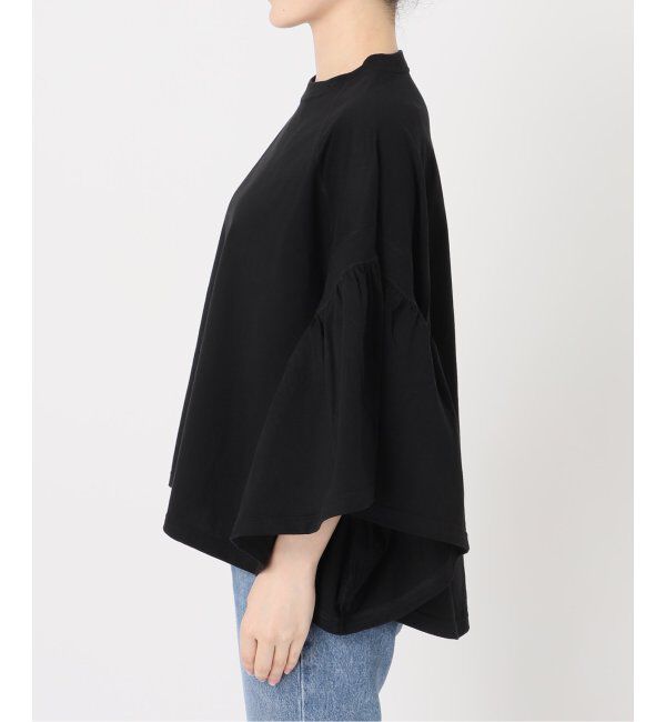 NOBLE「COG THE BIGSMOKE/コグザビッグスモーク LAURA GATHERED SLV TOP」|Tシャツ・カットソー|