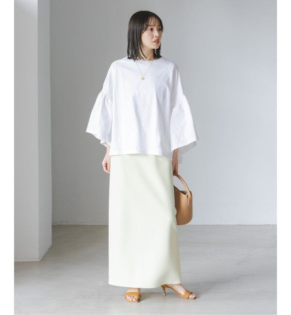 NOBLE「COG THE BIGSMOKE/コグザビッグスモーク LAURA GATHERED SLV TOP」|Tシャツ・カットソー|