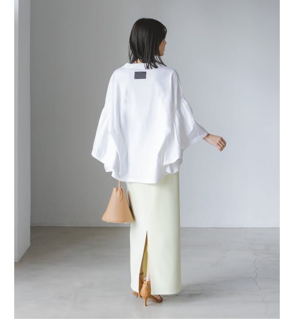 NOBLE「《追加》COG THE BIGSMOKE/コグザビッグスモーク LAURA GATHERED SLV TOP」|Tシャツ・カットソー|