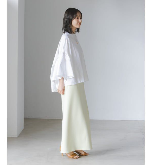 NOBLE「《追加》COG THE BIGSMOKE/コグザビッグスモーク LAURA GATHERED SLV TOP」|Tシャツ・カットソー|