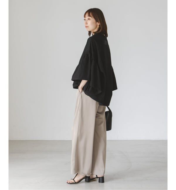 NOBLE「《追加》COG THE BIGSMOKE/コグザビッグスモーク LAURA GATHERED SLV TOP」|Tシャツ・カットソー|