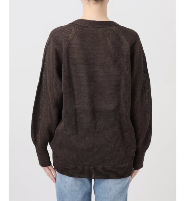 Spick and Span「コットンリネンギマ天竺カーディガン」|カーディガン|