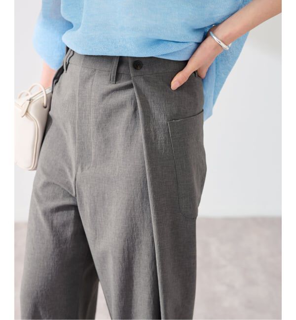 FRAMeWORK「≪予約≫撥水強撚PEアジャストパンツ」|スラックス|グレー