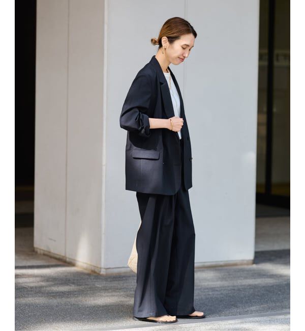 FRAMeWORK「≪予約≫撥水強撚PEアジャストパンツ」|スラックス|