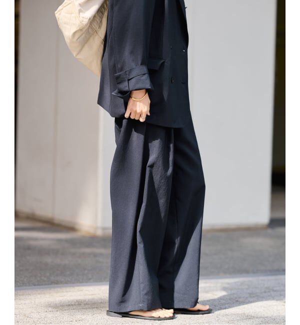 FRAMeWORK「≪予約≫撥水強撚PEアジャストパンツ」|スラックス|