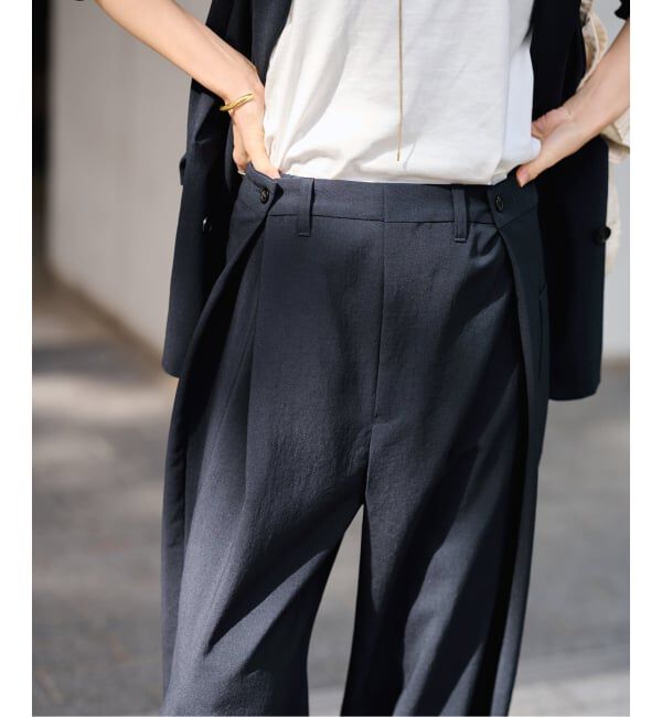 FRAMeWORK「≪予約≫撥水強撚PEアジャストパンツ」|スラックス|