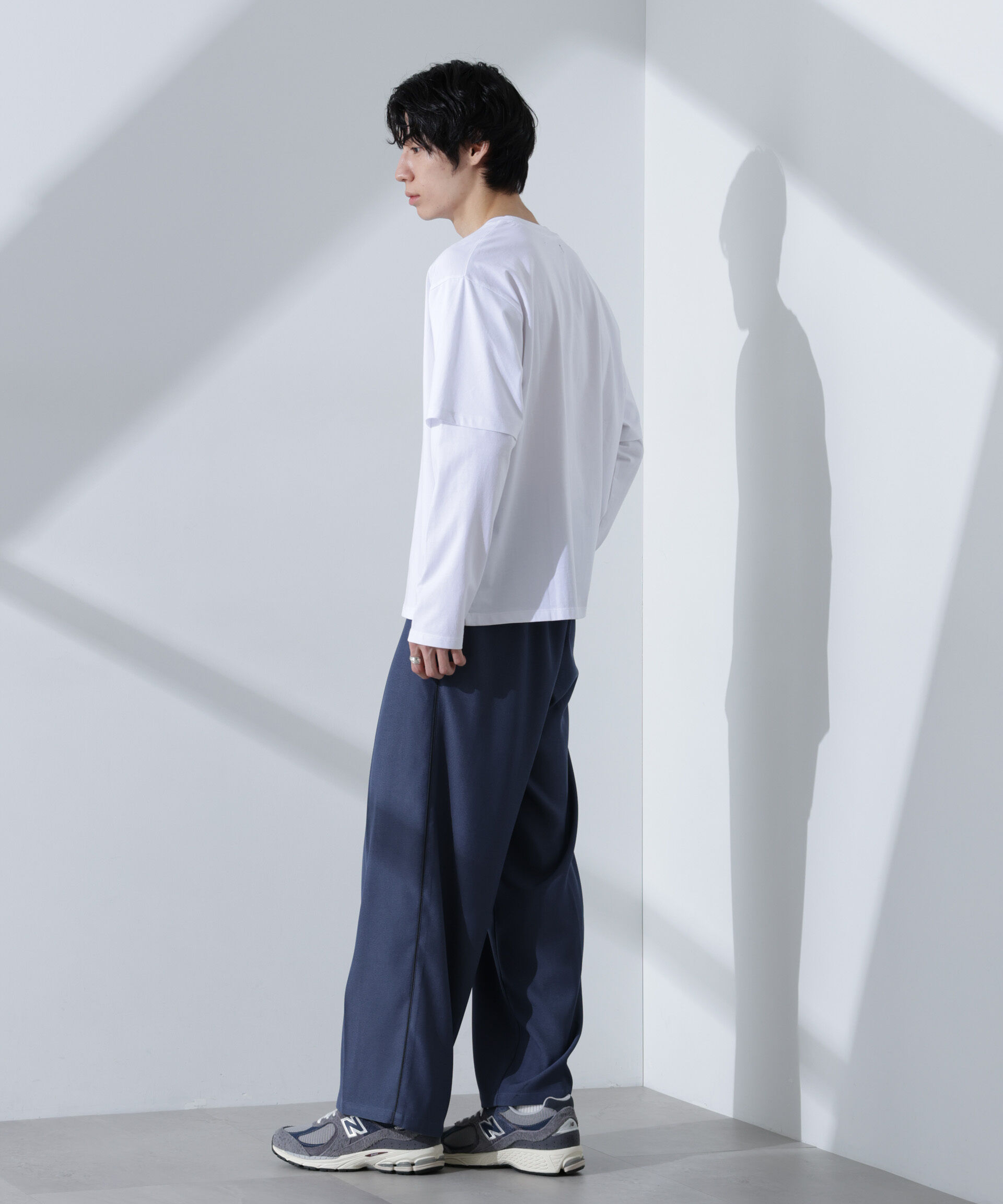 nano･universe「フェイクレイヤードTシャツ 長袖」|Tシャツ・カットソー|