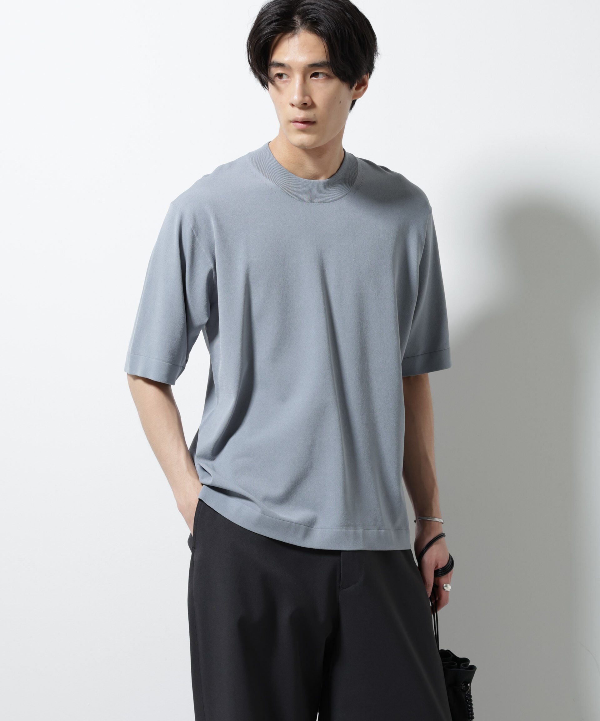 nano･universe「｢ELITE 7 FUNCTION｣モックネックニット」|ニット・セーター|