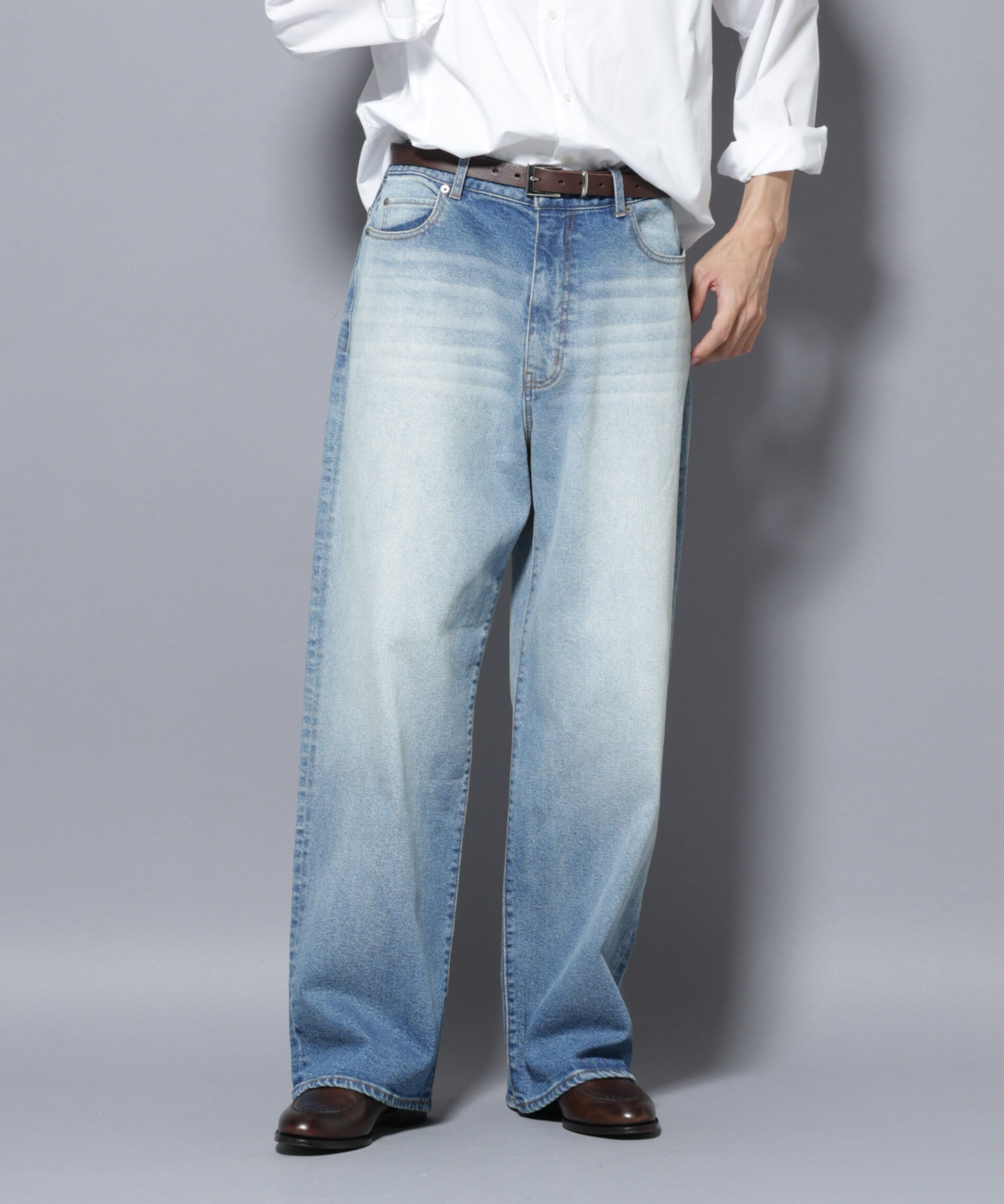 nano･universe「｢MC｣&rdquo;TIMELESS WARDROBE&rdquo; リラックスフィットデニム 252」|チノ|L.ブルー1