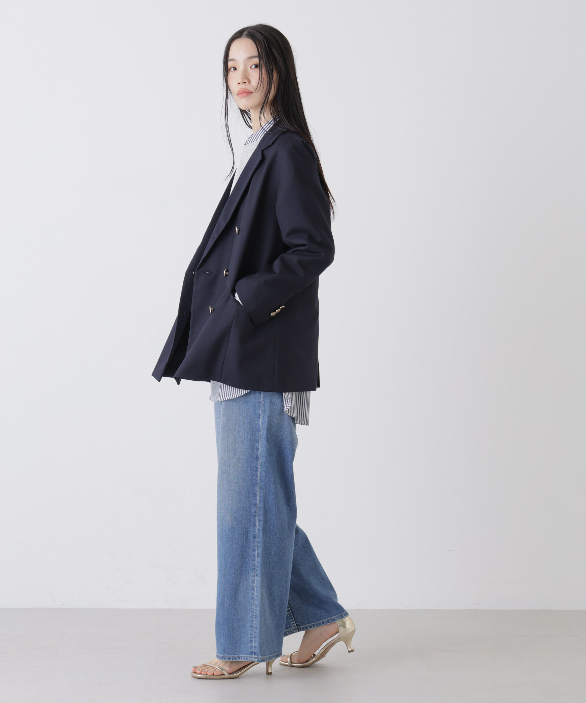 nano･universe「ダブルブレストジャケット」|テーラードジャケット|