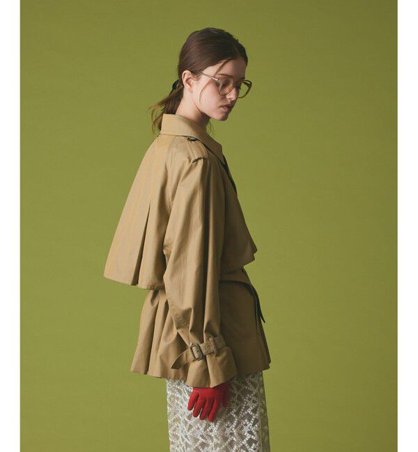 Grace Class「ケープショートトレンチコート」|トレンチコート|