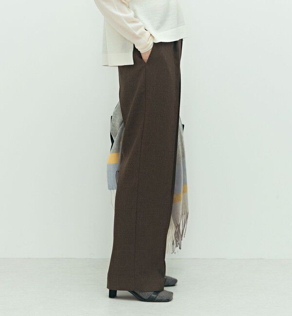 NOLLEY'S「《セットアップ対応》ウォッシャブルウール調セミワイドパンツ」|その他|