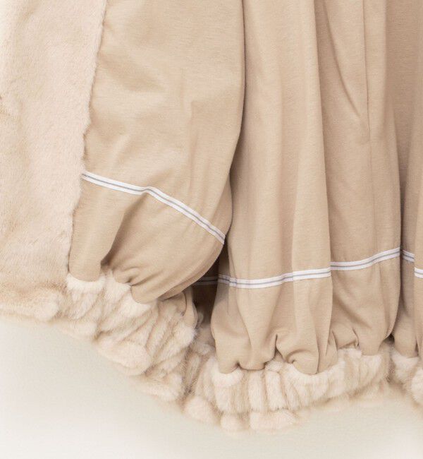 Rie Miller「エコファー衿付ベスト」|ブルゾン・スタジャン|