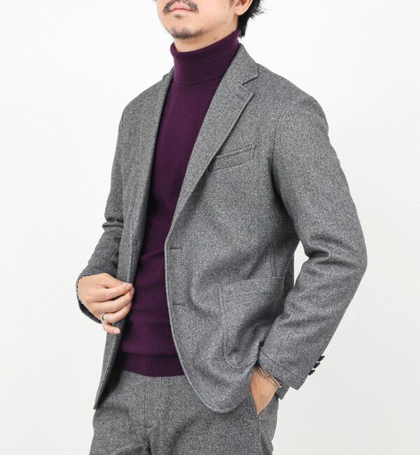 NOLLEY'S goodman「《セットアップ対応》【Active Jersey】ホームスパン ストレッチイージーJK」|テーラードジャケット|