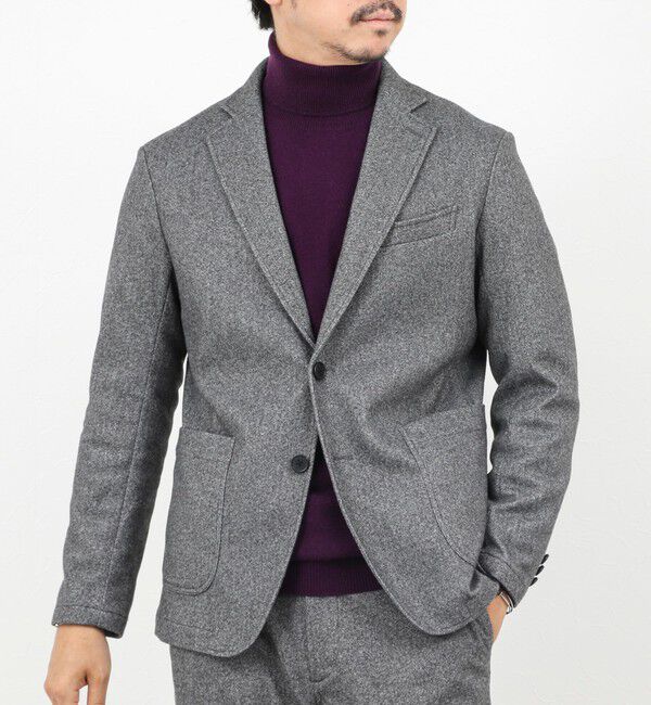 NOLLEY'S goodman「《セットアップ対応》【Active Jersey】ホームスパン ストレッチイージーJK」|テーラードジャケット|