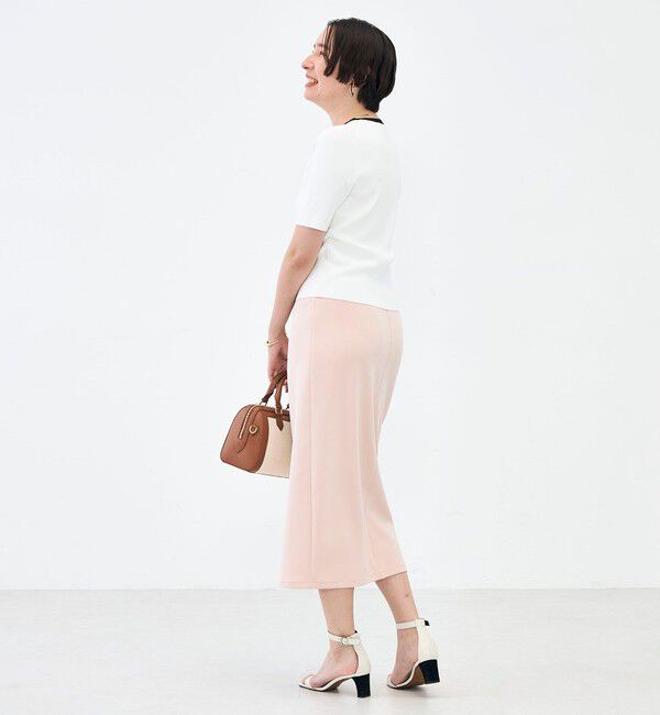 NOLLEY'S sophi「《アンサンブル対応》《手洗い可能》マルチファンクション5分袖プルオーバー」|ニット・セーター|