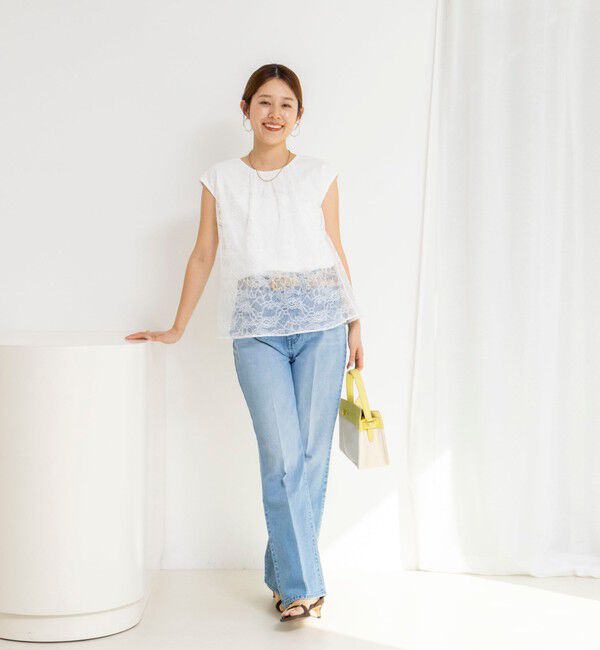 NOLLEY'S「ウォッシャブルレースレイヤードブラウス」|シャツ・ブラウス|