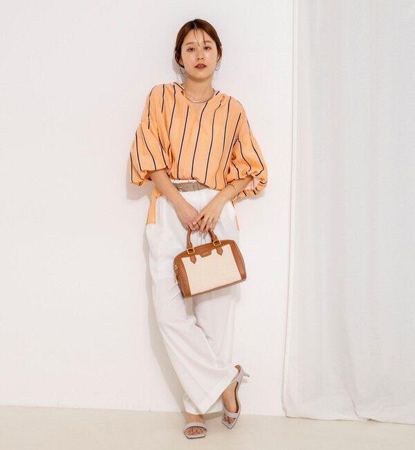 NOLLEY'S「ウォッシャブルドビーストライプブラウス」|シャツ・ブラウス|