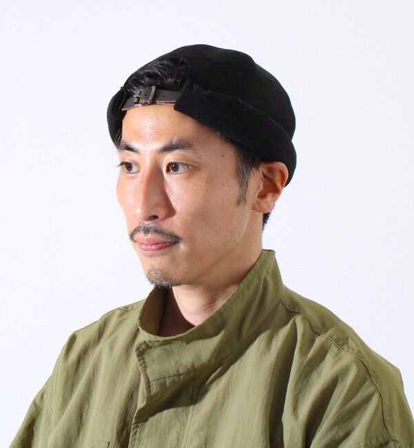 GLOSTER「【GLOSTER/グロスター】コンビネーションロールキャップ 異素材ミックス スエード&times;コーデュロイ」|キャップ・キャスケット|