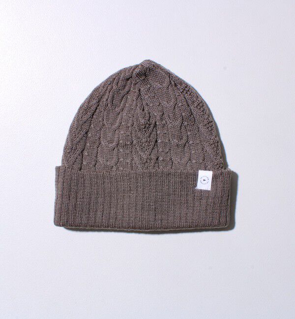 GLOSTER「【リバーシブル仕様】【UNISEX】halo commodity 別注 ストラタスケーブルワッチ」|ニット帽|