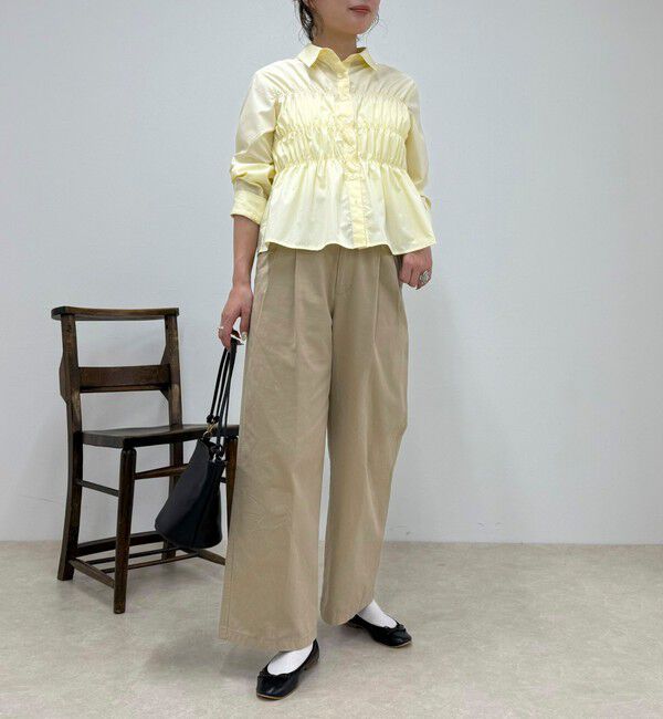 fredy emue「【@sora_522m企画】シャーリングシャツ」|シャツ・ブラウス|