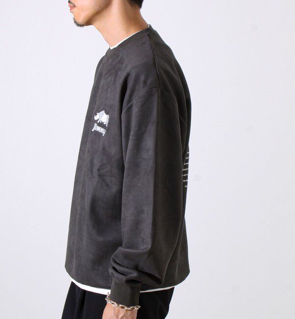 GLOSTER「【ロングセラーコラボ】ジムニー&times;GLOSTER フェイクスエードプルオーバー」|スウェット・ジャージ|