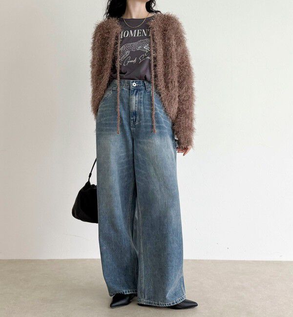 fredy emue「ポリフェザーニットボレロ」|カーディガン|