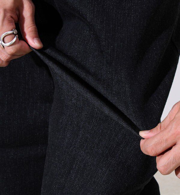 GLOSTER「【シーズンレス/ストレスフリーな穿き心地】ワイドストレッチデニムパンツ」|デニム|