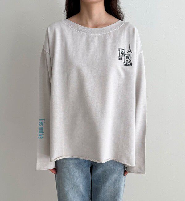 fredy emue「ヴィンテージ加工裏毛オフショルプルオーバー」|Tシャツ・カットソー|