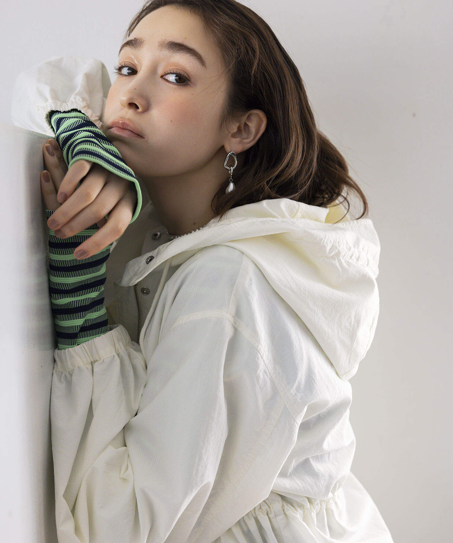 VIS「【STAYC/ISA着用】ジャガードマルチボーダーカットワンピース【洗える】」|ワンピース|