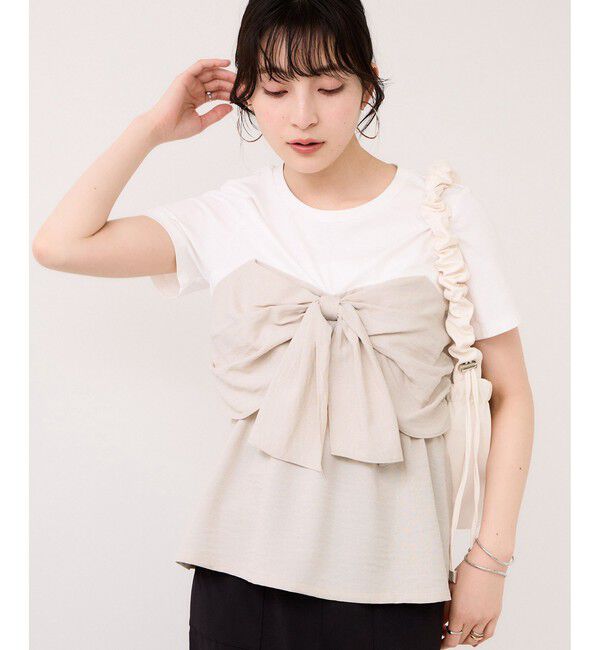 VIS「美easyリネンライクリボンビスチェトップス/イージーケア・接触冷感・セットアップ対応」|Tシャツ・カットソー|キナリ(16)