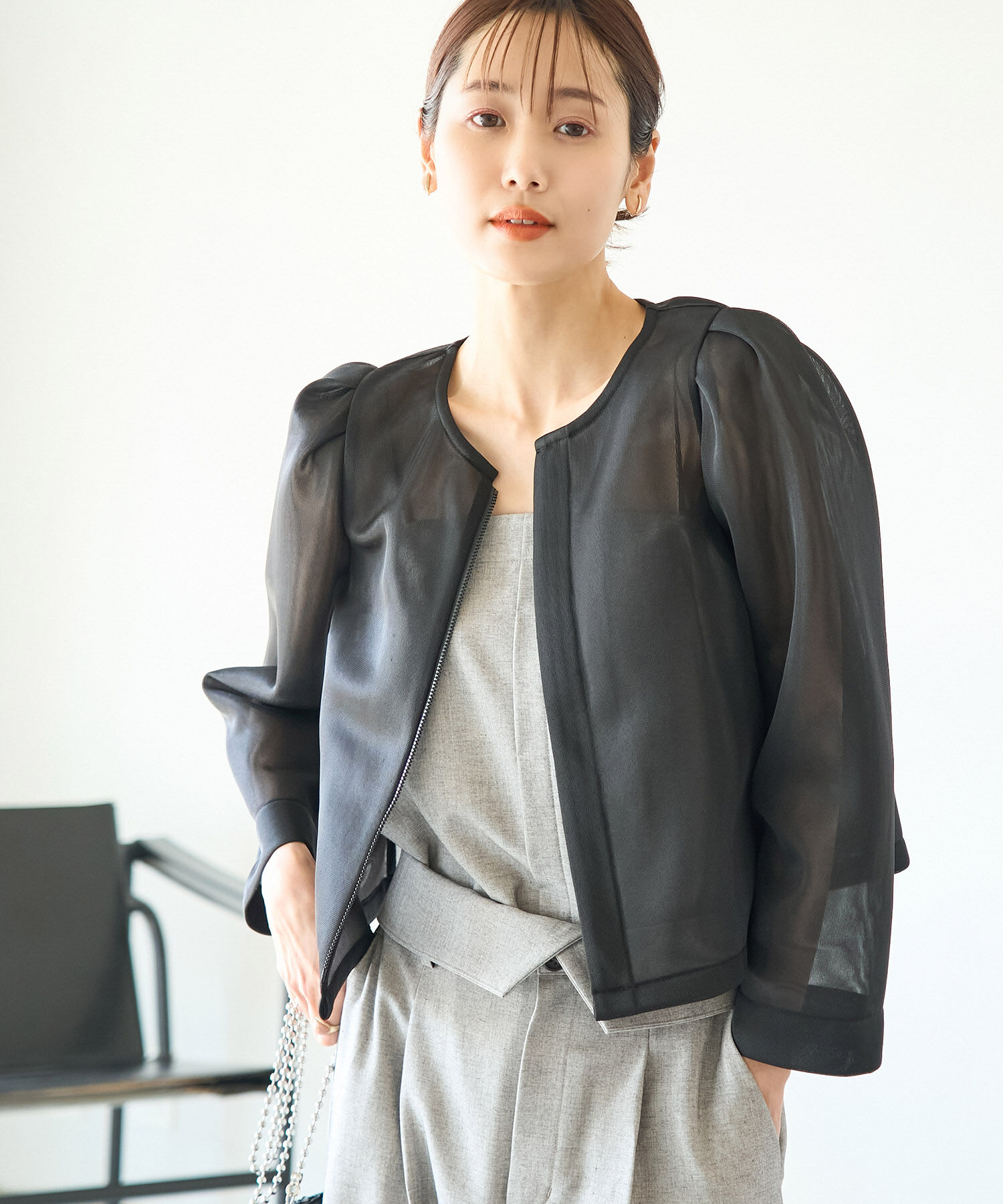 Rope&rsquo;Picnic「【emur/エミュール】 シアーカーディガン」|カーディガン|