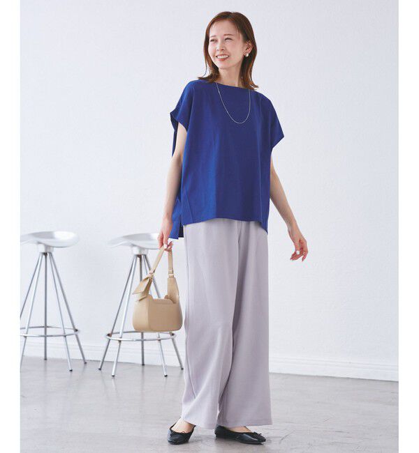 Rope&rsquo;Picnic「マルチファンクション二の腕すっきり見えカットトップス」|Tシャツ・カットソー|