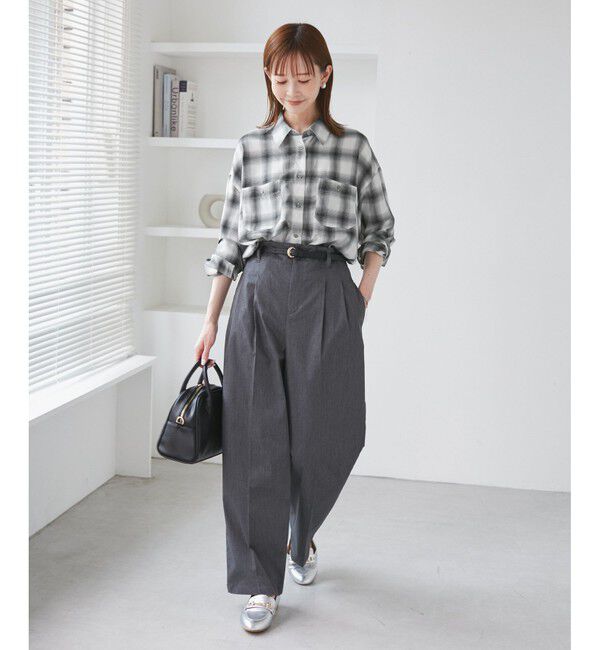 Rope&rsquo;Picnic「オンブレチェックシャツ/UVケア」|シャツ・ブラウス|