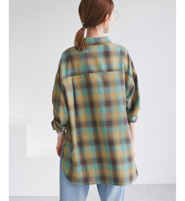 Rope&rsquo;Picnic「オンブレチェックシャツ/UVケア」|シャツ・ブラウス|