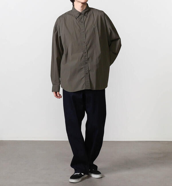 GYMPHLEX「Gymphlex | ナイロン ボタンダウンシャツジャケット MEN」|シャツ・ブラウス|