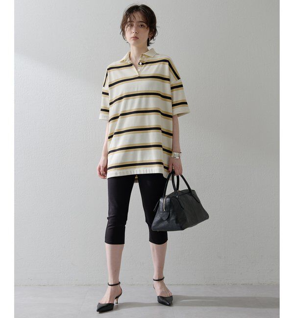 THE PAUSE「【THE PAUSE】ボーダーBIGポロシャツ」|Tシャツ・カットソー|