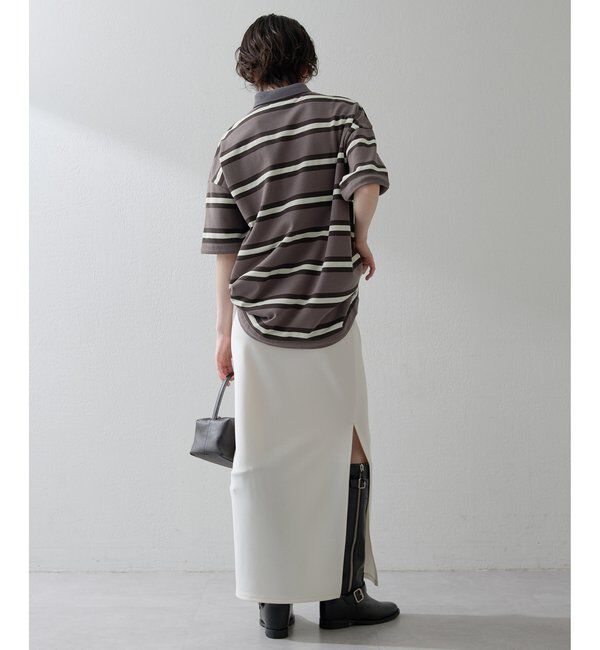 THE PAUSE「【THE PAUSE】ボーダーBIGポロシャツ」|Tシャツ・カットソー|