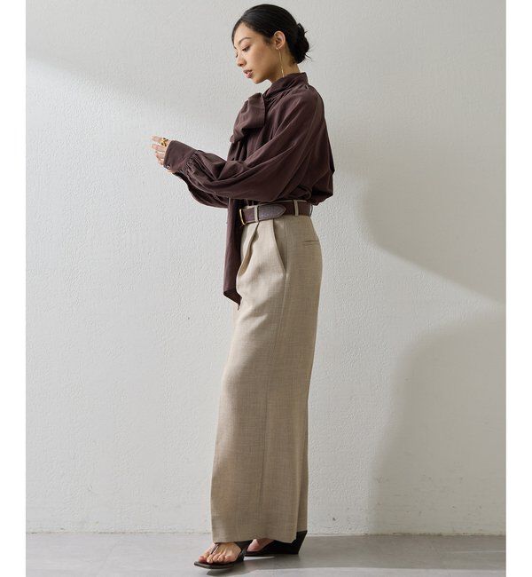  「製品染めボウブラウス」|シャツ・ブラウス|