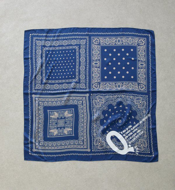  「【Q.anos】 ペイズリー柄スカーフ」|マフラー|