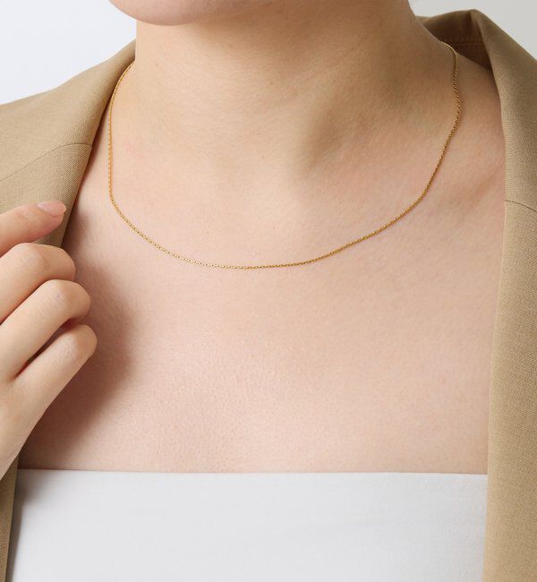  「【PAPILLONNER/パピヨネ】アジャストステンレスネックレス」|リング|