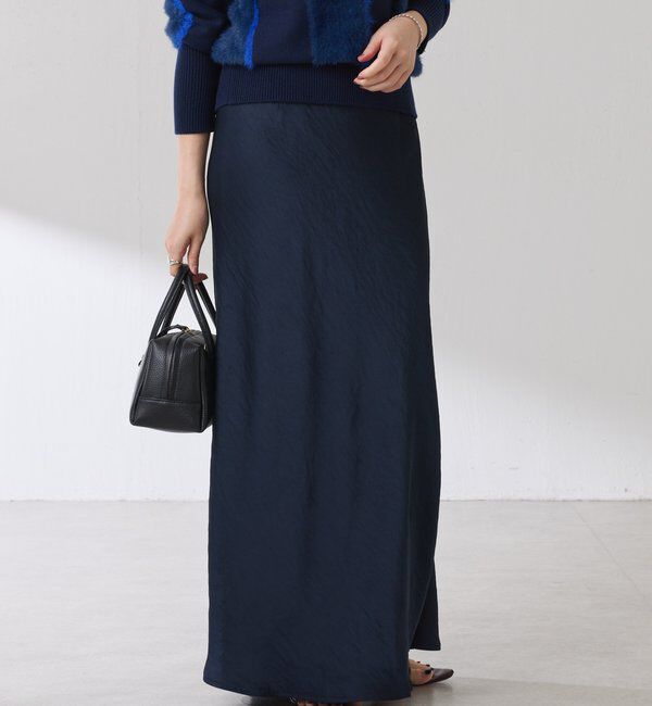  「【IDE監修大きめサイズ/WEB限定リバイバル】サテンマーメイドスカート」|スカート|