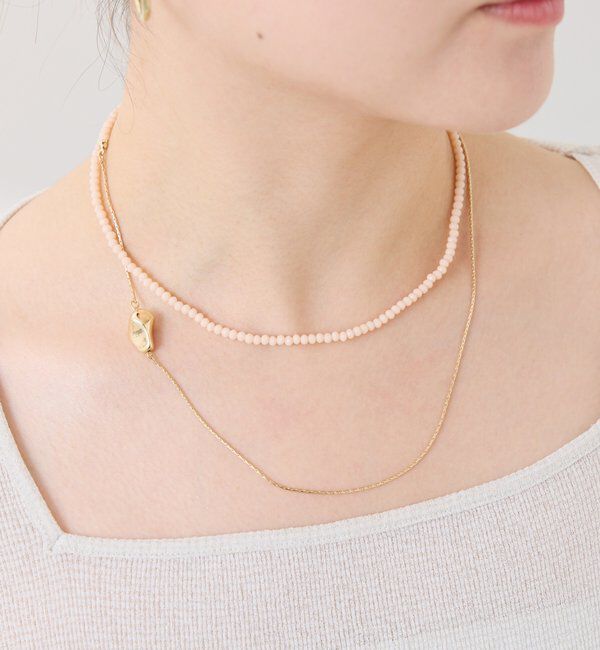  「【PAPILLONNER/パピヨネ】ビーズ2WAYネックレス」|リング|