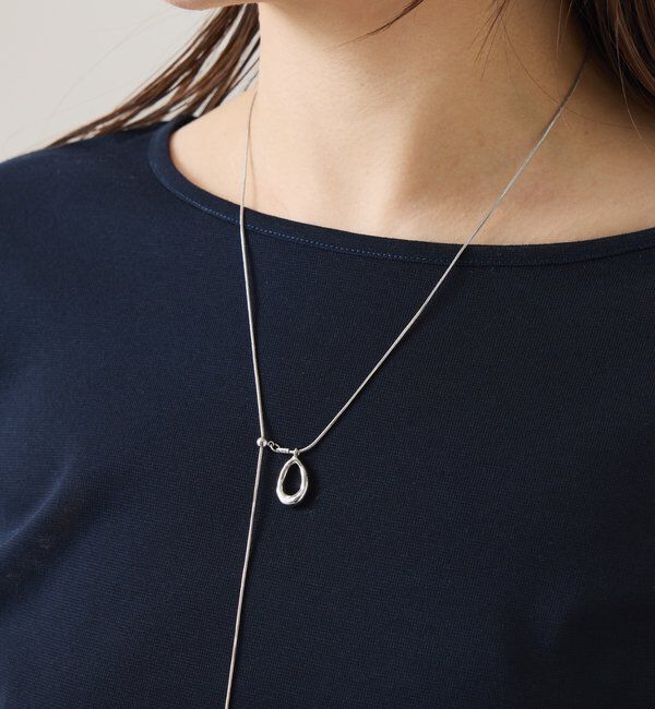  「【PAPILLONNER/パピヨネ】オーバルスライド2WAYネックレス」|リング|