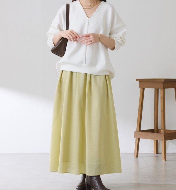  「タックフレアーシアースカート」|スカート|